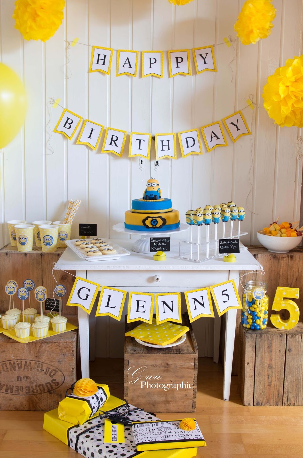 5. Geburtstag Glenn – Minions Sweet Table
